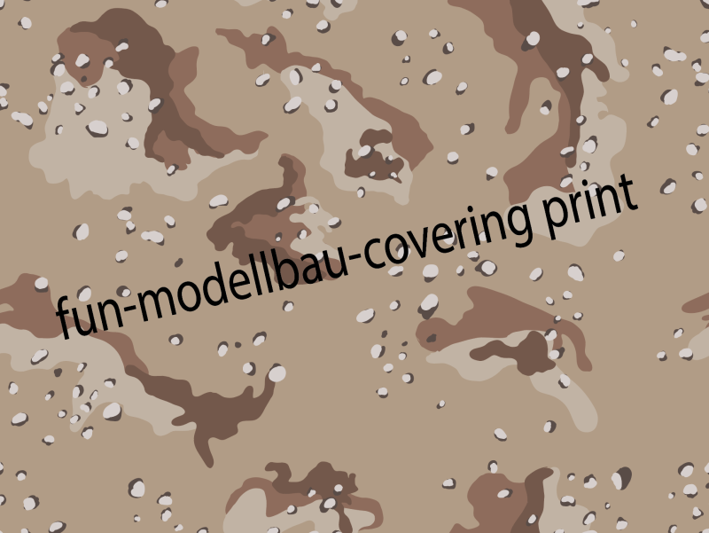 Camouflage Braun Bedruckte Bespannfolie - Bespannung für Modellflugzeuge